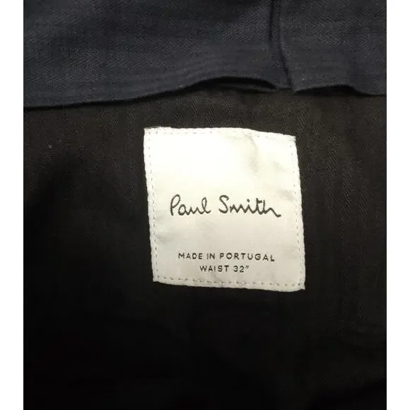 Paul Smith Mens Chinos Heavy Burgundy Cotton Pants Size 32